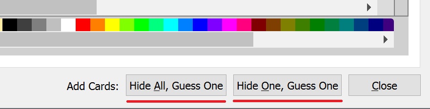 Different options when creating image occlusions
