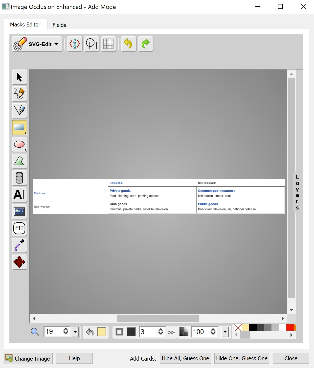 The image occlusion prompt