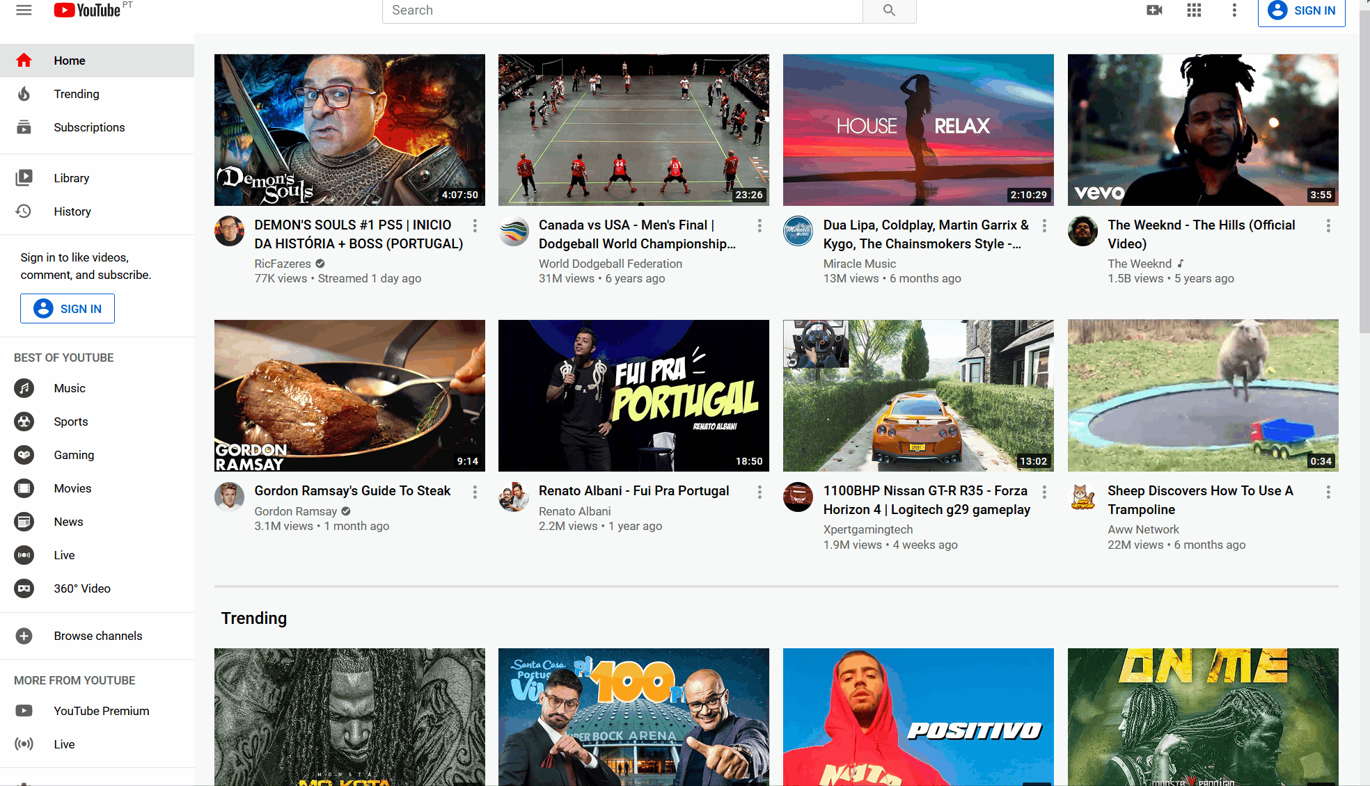 Adblocker blocking youtube main page